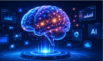 AI brain technology visual