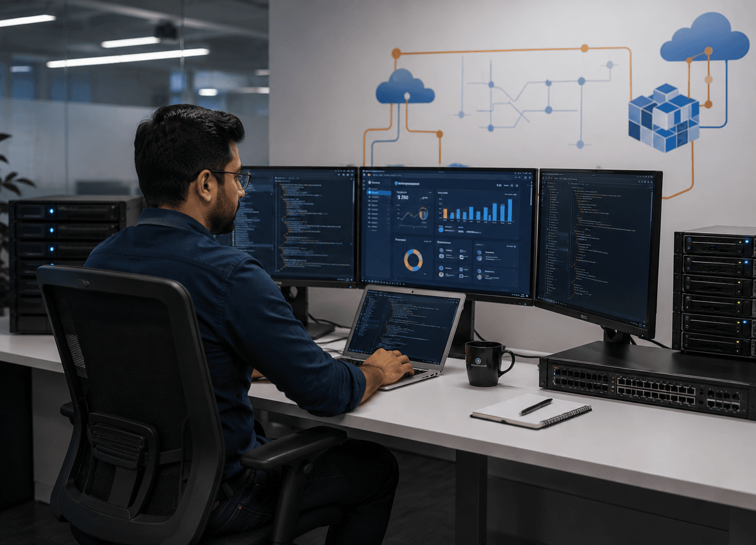 Veezen engineer working across cloud, data and infrastructure systems